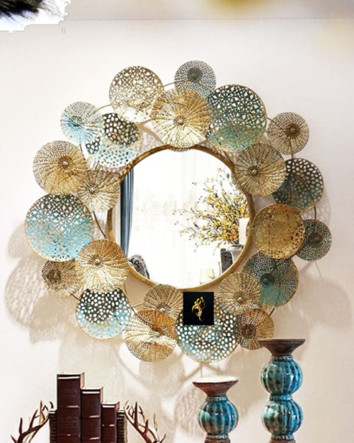 The-Floral-mirror-Metal-Wall-Art-04