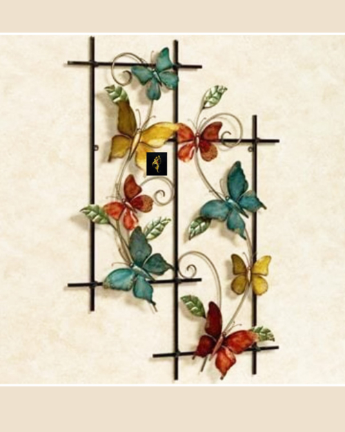 Wrought Iron Butterfly Wall Decor Art