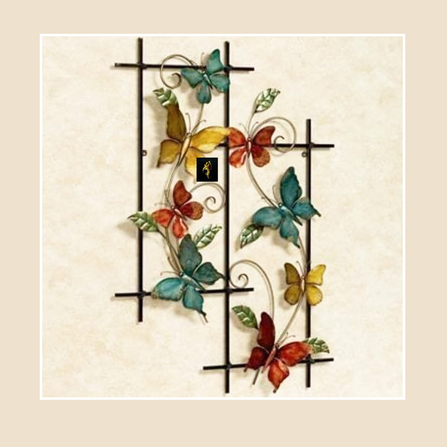 Wrought Iron Butterfly Wall Decor Art