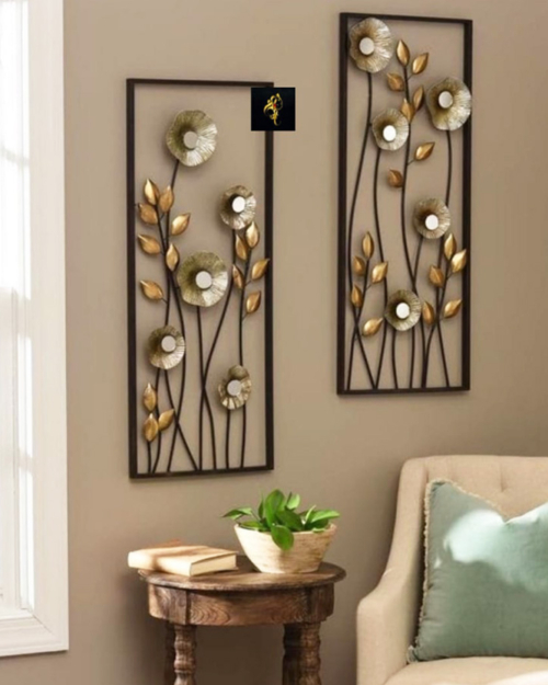 Wrought Iron Wall Décor Art Flower 01