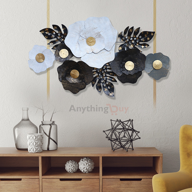 AnythingBuy Floral Metal Wall Art