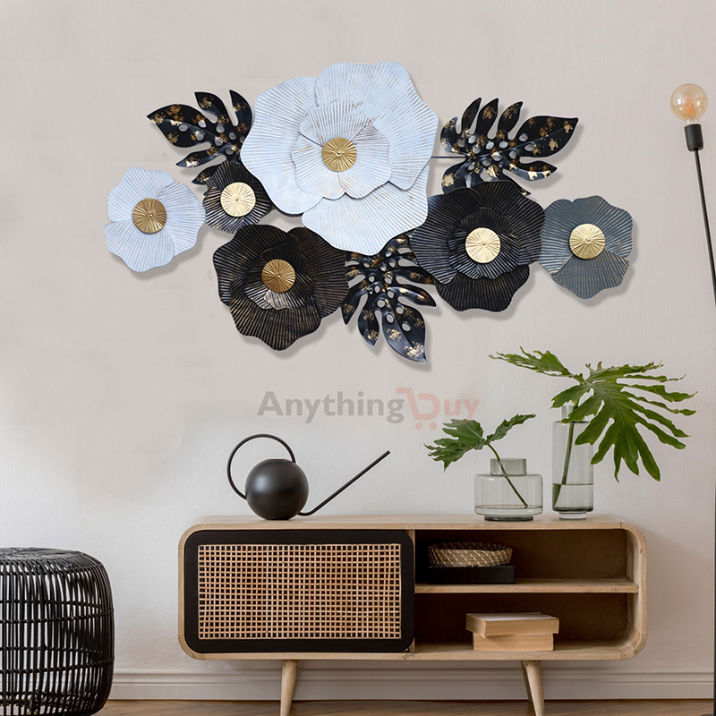 AnythingBuy Floral Metal Wall Art