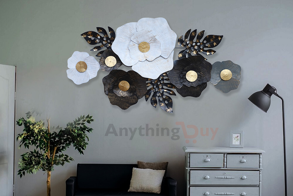 AnythingBuy Floral Metal Wall Art