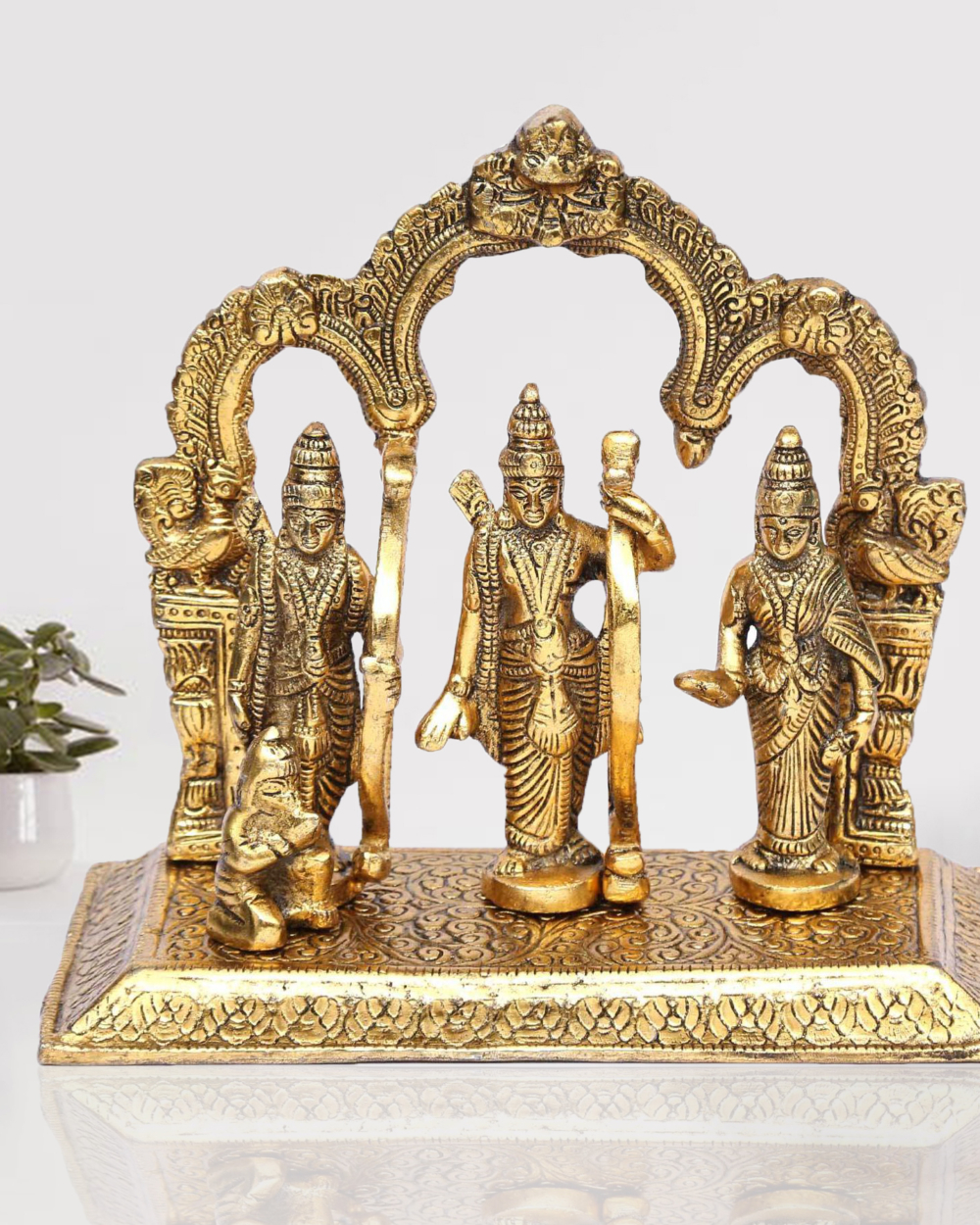 Ram Darbar Idol Gold Metal Statue