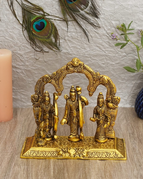 Ram Darbar Idol Gold Metal Statue